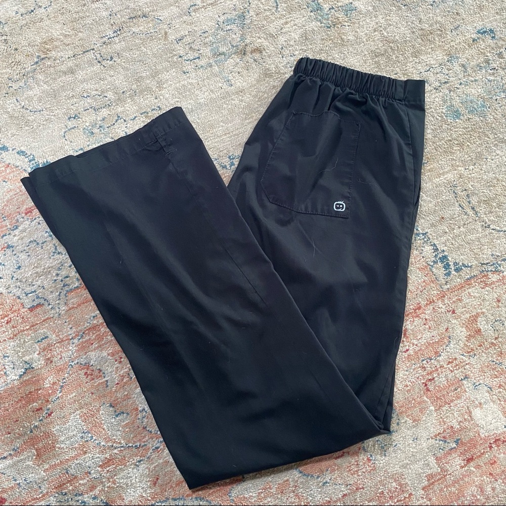 Black Wonderwink Scrub Pants